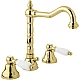 Заказать Смеситель для раковины Cezares First BLS2 ручки Белые Золото в магазине сантехники Santeh-Crystal.ru