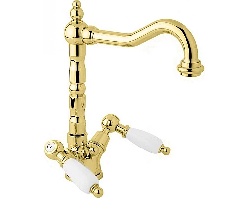 Заказать Смеситель для раковины Cezares First-LS2-03/24-Bi Золото 24 карат в магазине сантехники Santeh-Crystal.ru