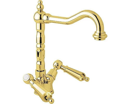 Купить Смеситель для раковины Cezares First-LS2-03/24-M Золото 24 карат в магазине сантехники Santeh-Crystal.ru