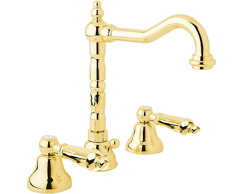 Заказать Смеситель для раковины Cezares First-BLS2-03/24-M Золото 24 карат в магазине сантехники Santeh-Crystal.ru