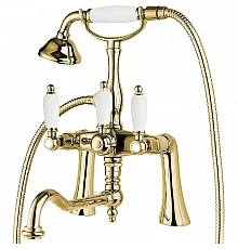 Смеситель на борт ванны Cezares First-PBV-03/24-Bi Золото 24 карат