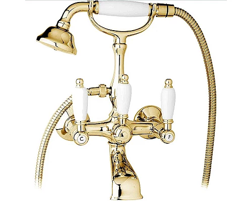 Заказать Смеситель для ванны Cezares First VD FIRST-VD-03/24-Bi Золото 24 карат в магазине сантехники Santeh-Crystal.ru
