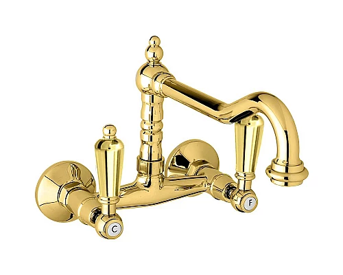 Приобрести Смеситель для кухни Cezares First-LLP-03/24-M Золото 24 карат в магазине сантехники Santeh-Crystal.ru
