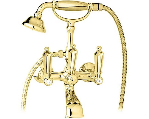 Заказать Смеситель для ванны Cezares First VD FIRST-VD-03/24-M Золото 24 карат в магазине сантехники Santeh-Crystal.ru