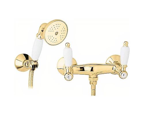 Купить Смеситель для душа Cezares First FIRST-D-03/24-Bi Золото 24 карат в магазине сантехники Santeh-Crystal.ru