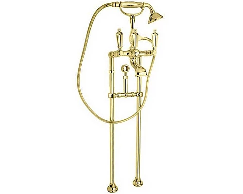 Заказать Смеситель для ванны Cezares First VDPS FIRST-VDPS-03/24-M Золото 24 карат в магазине сантехники Santeh-Crystal.ru