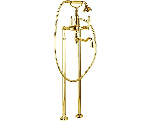 Приобрести Смеситель для ванны Cezares First VDP2 FIRST-VDP2-03/24-M Золото 24 карат в магазине сантехники Santeh-Crystal.ru