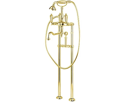 Заказать Смеситель для ванны Cezares First VDPS2 FIRST-VDPS2-03/24-M Золото 24 карат в магазине сантехники Santeh-Crystal.ru