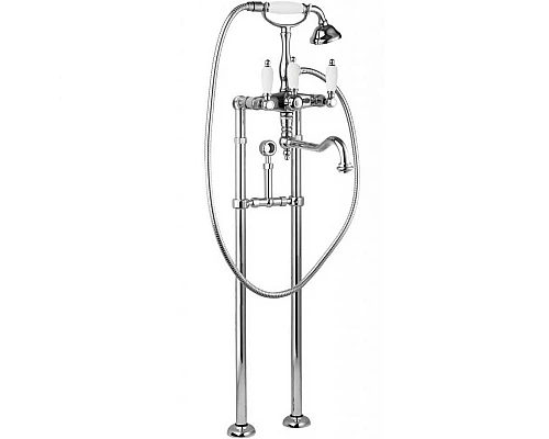 Купить Смеситель для ванны Cezares First VDPS2 FIRST-VDPS2-01-Bi Хром в магазине сантехники Santeh-Crystal.ru