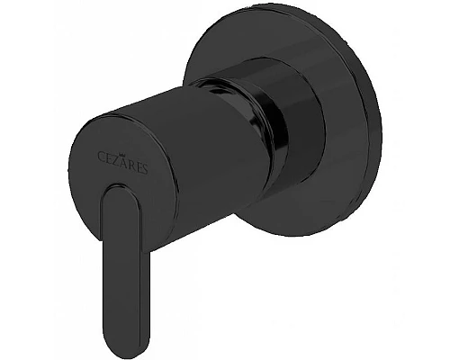 Приобрести Смеситель для душа Cezares LEAF-DIM-NOP Черный матовый в магазине сантехники Santeh-Crystal.ru