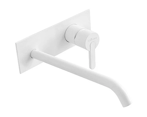 Приобрести Смеситель для раковины Cezares Leaf LEAF-BLI1-BIO Белый матовый в магазине сантехники Santeh-Crystal.ru