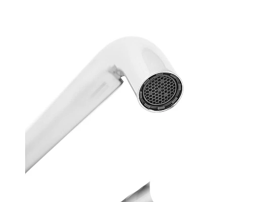 Приобрести Смеситель для раковины Cezares Leaf LEAF-BLI1-BIO Белый матовый в магазине сантехники Santeh-Crystal.ru