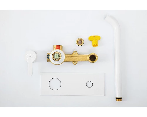 Приобрести Смеситель для раковины Cezares Leaf LEAF-BLI1-BIO Белый матовый в магазине сантехники Santeh-Crystal.ru