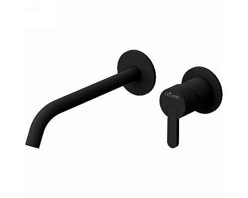 Купить Смеситель для раковины Cezares Leaf LEAF-BLI2-NOP Черный матовый в магазине сантехники Santeh-Crystal.ru
