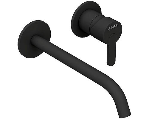 Купить Смеситель для раковины Cezares Leaf LEAF-BLI2-NOP Черный матовый в магазине сантехники Santeh-Crystal.ru