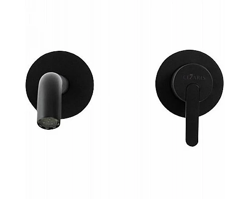 Купить Смеситель для раковины Cezares Leaf LEAF-BLI2-NOP Черный матовый в магазине сантехники Santeh-Crystal.ru