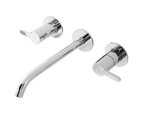 Приобрести Смеситель для раковины Cezares Leaf LEAF-BLI3L-01-W0 Хром в магазине сантехники Santeh-Crystal.ru