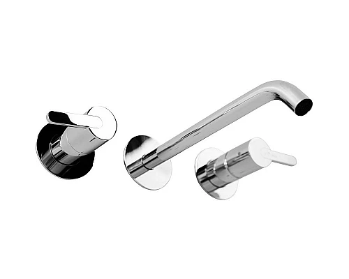 Приобрести Смеситель для раковины Cezares Leaf LEAF-BLI3L-01-W0 Хром в магазине сантехники Santeh-Crystal.ru