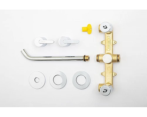 Приобрести Смеситель для раковины Cezares Leaf LEAF-BLI3L-01-W0 Хром в магазине сантехники Santeh-Crystal.ru