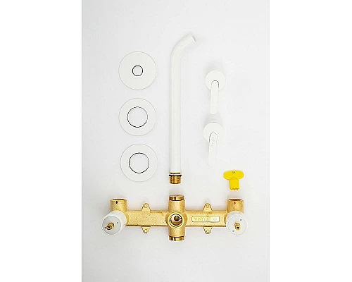 Заказать Смеситель для раковины Cezares Leaf LEAF-BLI3L-BIO Белый матовый в магазине сантехники Santeh-Crystal.ru