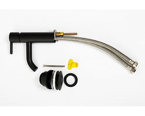 Купить Смеситель для раковины Cezares Leaf LEAF-LSM2-NOP Черный матовый в магазине сантехники Santeh-Crystal.ru