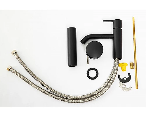 Заказать Смеситель для раковины Cezares Leaf LEAF-LC2-NOP Черный матовый в магазине сантехники Santeh-Crystal.ru