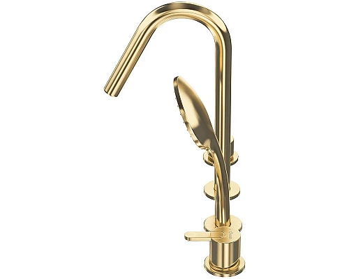 Купить Смеситель на борт ванны Cezares Leaf LEAF-BVDM4-SR Sunrise в магазине сантехники Santeh-Crystal.ru