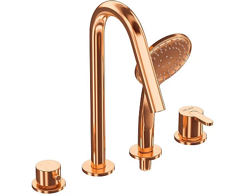 Заказать Смеситель на борт ванны Cezares Leaf LEAF-BVDM4-SS Sunset в магазине сантехники Santeh-Crystal.ru