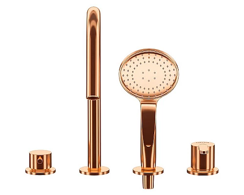 Заказать Смеситель на борт ванны Cezares Leaf LEAF-BVDM4-SS Sunset в магазине сантехники Santeh-Crystal.ru