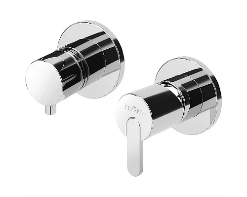 Приобрести Смеситель для душа Cezares Leaf LEAF-VDIM3-01 Хром в магазине сантехники Santeh-Crystal.ru
