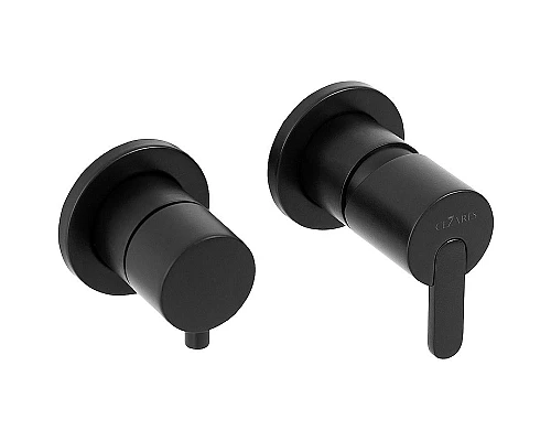 Купить Смеситель для душа Cezares Leaf LEAF-VDIM3-NOP Черный матовый в магазине сантехники Santeh-Crystal.ru