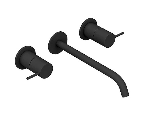 Смеситель для раковины Cezares Leaf LEAF-BLI3L-L-NOP Черный матовый