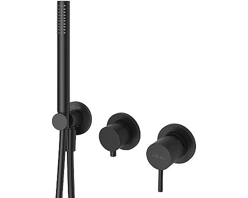 Смеситель для душа Cezares Leaf LEAF-DIM3-D-L-NOP Черный матовый