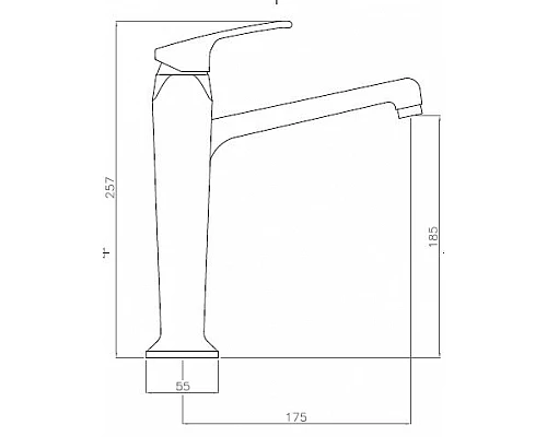 Приобрести Смеситель для раковины Cezares Legend LEGEND-LSM2-A-03/24 Золото 24 карат в магазине сантехники Santeh-Crystal.ru