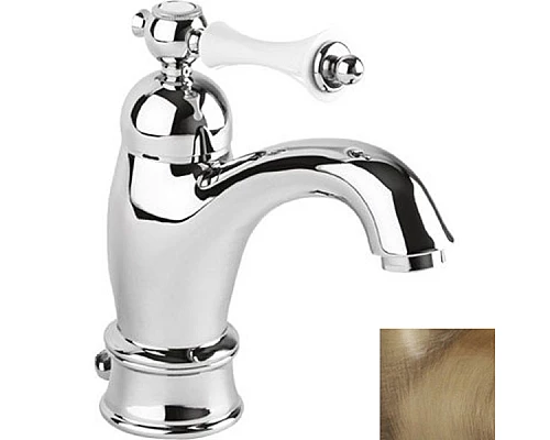 Приобрести Смеситель для раковины Cezares Margot MARGOT-LSM1-A-02-Bi Бронза/белый в магазине сантехники Santeh-Crystal.ru