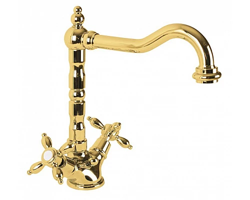 Купить Смеситель для раковины Cezares Nostalgia LS2 03 Золото 24 карат в магазине сантехники Santeh-Crystal.ru
