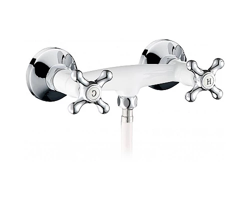 Смеситель для душа Cezares Retro RETRO-C-D-BLC Белый глянцевый