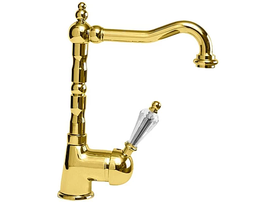 Приобрести Смеситель для раковины Cezares Vintage VINTAGE-LSM2-03/24-Sw Золото 24 карат в магазине сантехники Santeh-Crystal.ru