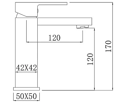 Заказать Смеситель для раковины Comforty FC045A-CMT 00004149949 Черный в магазине сантехники Santeh-Crystal.ru