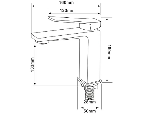 Приобрести Смеситель для раковины Comforty FC071A-CKBT 00-00006495 Белый в магазине сантехники Santeh-Crystal.ru