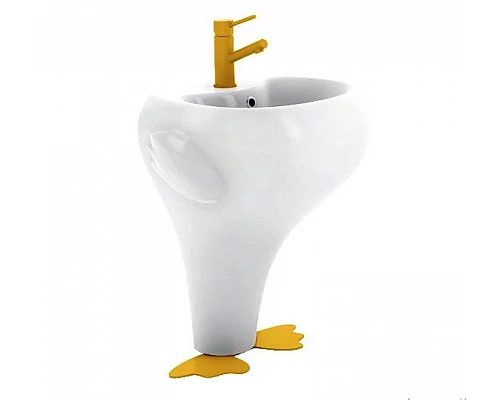 Заказать Смеситель для раковины Creavit Ducky FC1198Y Желтый в магазине сантехники Santeh-Crystal.ru