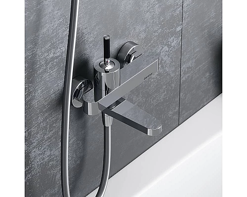 Заказать Смеситель для ванны Damixa Arc 291000000 Хром Черный в магазине сантехники Santeh-Crystal.ru