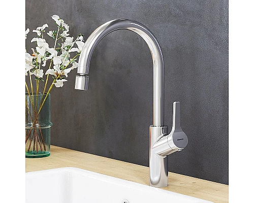 Приобрести Смеситель для кухни Damixa Eclipse 310722000 Хром в магазине сантехники Santeh-Crystal.ru