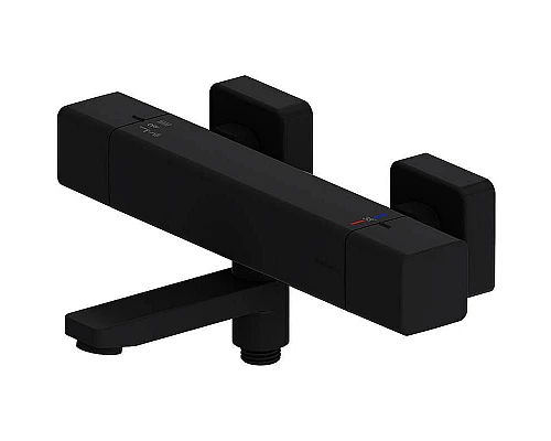 Купить Смеситель для ванны Damixa Gala 533000300 с термостатом Черный матовый в магазине сантехники Santeh-Crystal.ru