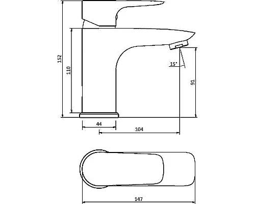 Купить Смеситель для раковины Damixa RedBlu Origin Evo 2 780210000 Хром в магазине сантехники Santeh-Crystal.ru