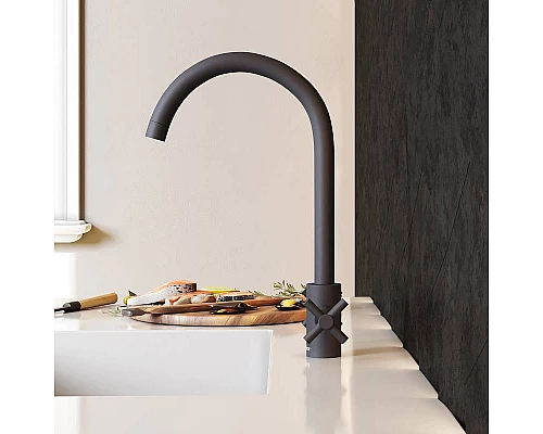 Приобрести Смеситель для кухни Damixa RedBlu Neo Classic 240000000 Черный в магазине сантехники Santeh-Crystal.ru