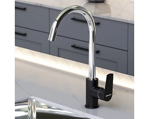 Купить Смеситель для кухни Damixa RedBlu 790720000 Черный Хром в магазине сантехники Santeh-Crystal.ru