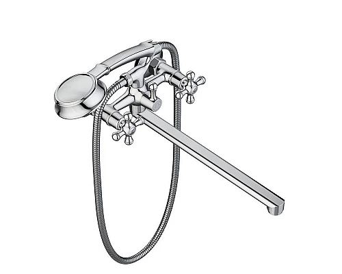 Приобрести Смеситель для ванны Damixa Retro 239500000 универсальный Хром в магазине сантехники Santeh-Crystal.ru