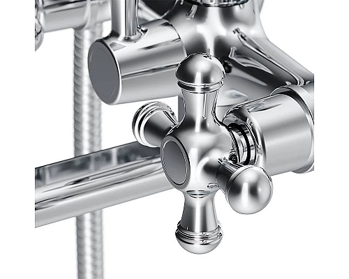 Приобрести Смеситель для ванны Damixa Retro 239500000 универсальный Хром в магазине сантехники Santeh-Crystal.ru