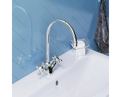 Заказать Смеситель для раковины Damixa Retro 230210000 Хром в магазине сантехники Santeh-Crystal.ru